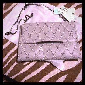 Gray clutch - never used - still in bag!